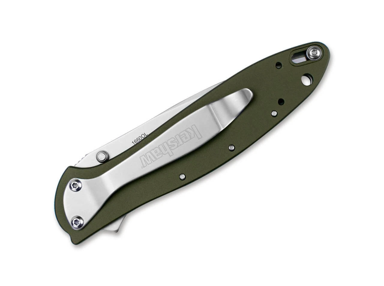 Kershaw Leek Olive 2 Kershaw Leek Olive - Image 2